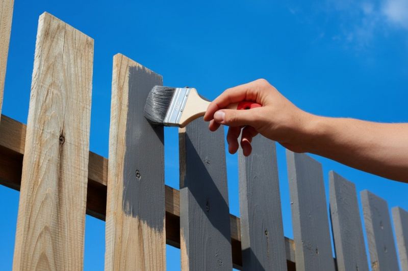 Local Residential Fence Painting pros at work